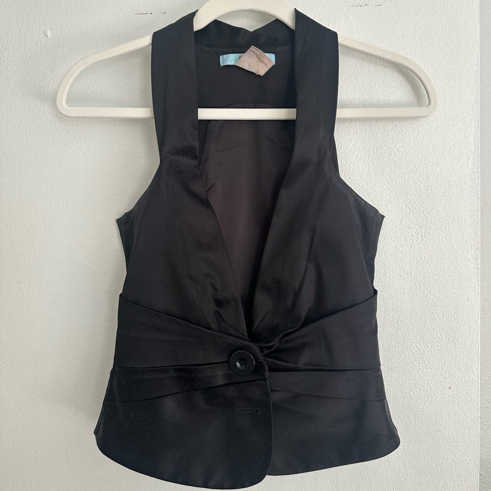 Marciano Black Satin Vest